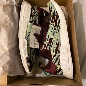 Adidas NMD R1 PK Datamosh 2.0 SNS Maroon